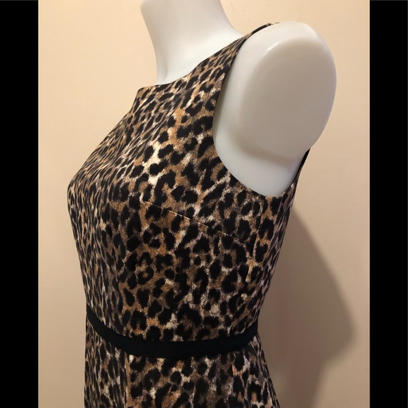 ANN TAYLOR LOFT LEOPARD PRINT SLEEVELESS DRESS๐0P - Picture 14 of 17